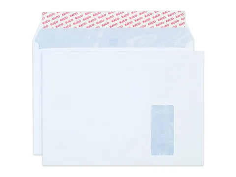 envelop Premium Optifix C4 FSC 90 gram met venster rechts 250 stuks