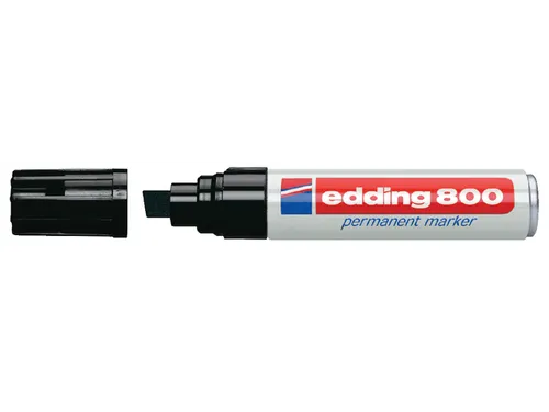Viltstift edding 800 schuin zwart 4-12mm blister à 2st