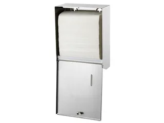 Handdoekdispenser Aluminium Groot C-vouw Z-vouw - 2
