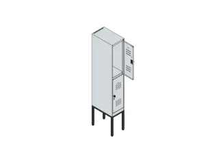 dubbeldekse locker,HxBxD 1950x300x500mm,1x2vak.,vak B 300mm - 5