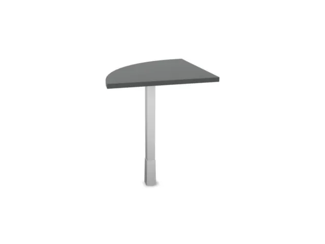 angle de liaison,90 °,HxlxP 720-840x600x600mm,rond,MS-gris foncé