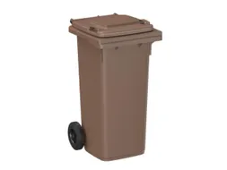 container,120l,HxBxD 933x500x550mm,deksel bruin,romp HDPE bruin