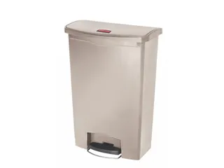 Pedaalemmer Slim Jim Step On Front Kunststof 90 Liter Beige - 1