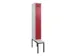 locker met bank,voor scheiding van kleding,HxBxD 2120x300x815mm,1vak
