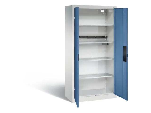 acculaadkast 1950x930x500mm 5stekkerdozen 230V cil.-slot front RAL5023