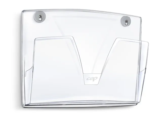 Wandfolderhouder CEP 1-vaks magnetisch transparant