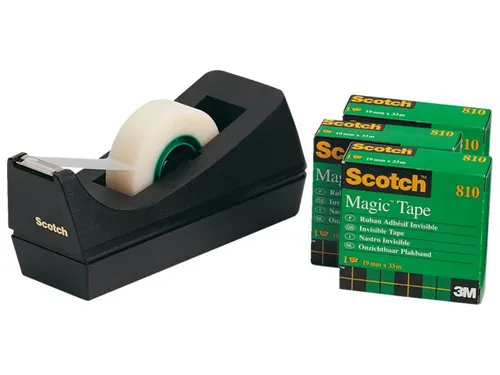 Plakbandhouder Scotch Met 4 Rollen Magic 810 19Mmx33M