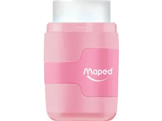potloodslijper + gom Connect Soft Touch assorti pastelkleuren, op blis - 9
