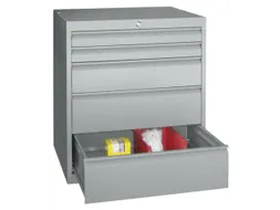 ladekast HxBxD 800x1023x600mm 5laden slot RAL7035 front RAL5012