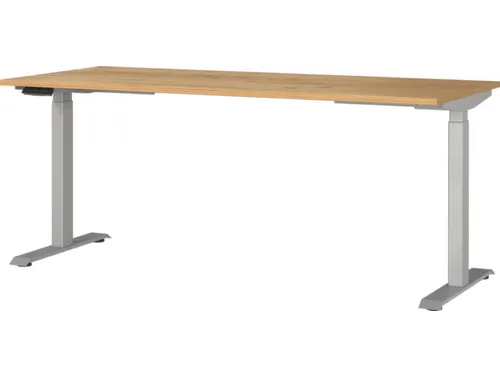 Elektrisch ihv bureau,HxBxD 720-1200x1800x800mm,blad Navarra-eiken