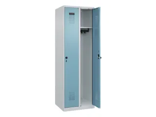 locker,HxBxD 1850x600x500mm,2vak,vak B 300mm,draaigrendel - 2