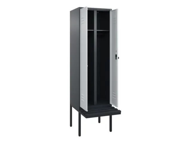 locker voor scheiding van kleding,HxBxD 2120x600x815mm,2vak