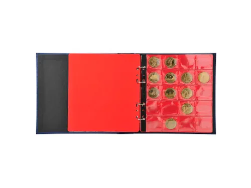 Ringmap 100 penninge n 24,5x25cm blauw
