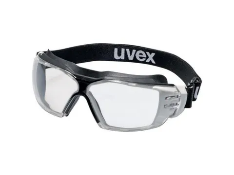 Uvex 9309.275 Pheos CX2 SONIC overzetbril, heldere lens, zwart montuur