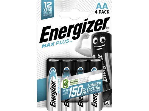 Batterij Energizer Max Plus 4x AA alkaline
