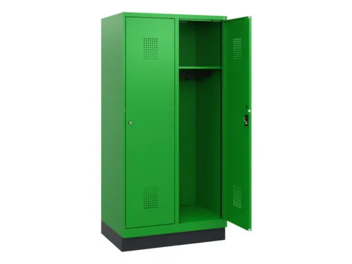 schoollocker,HxBxD 1630x800x500mm,2vak,vak B 400mm,cil.-slot,sokkel
