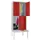 banklocker,dubbeldeks,HxBxD 2150x800x800mm,RAL7035,front RAL3000