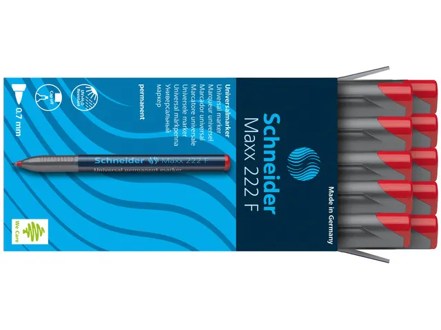 Universele marker Schneider Maxx 222 F permanent rood