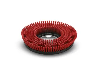 Schijfborstel,v. schrobzuigmachine,middel,Ø 330mm,rood - 2