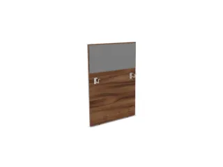 baliepaneel v. bureau aanbouw links NP-tiepolo nut BN8078-grijs 800mm - 1