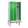 locker met bank,HxBxD 2120x900x815mm,3vak,vak B 300mm,draaigrendel