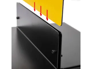 Reclamepaneel Panel Base Staal 40x40 cm Zwart - 5