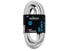 Kabel Green Mouse USB-A naar USB-C data Woven 2m