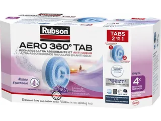 Rubson Aero 360 Vochtopnemer navulling Lavendel 4 stuks - 1