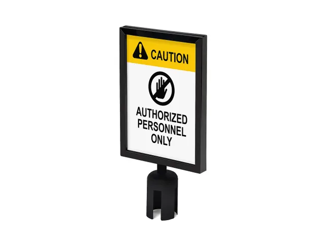 Topbord A4 Voor Afzetpaal Flexi Economy Zwart