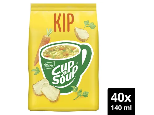 Cup a Soup Knorr machinezak Soep kip 404gr 140ml 40 kopjes