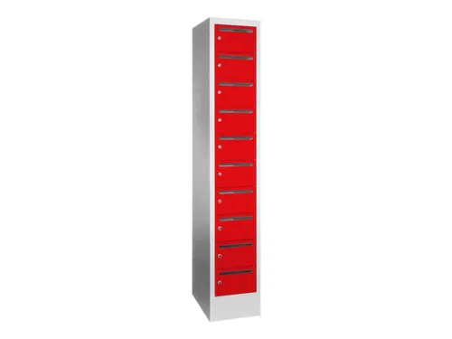 Postsorteerkast 1850x330x500mm 10 Vakken Ral7035 Front Ral3000