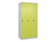 armoire vestiaire noir et blanc HxlxP 1850x900x500mm 3compart.