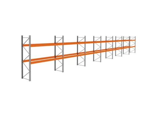 palletstelling,basis+6xaanbouw,HxBxD 3360x26000x1100mm,vakl. 3400kg