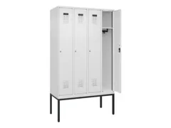 locker,HxBxD 2120x1200x500mm,4vak,vak B 300mm,cil.-slot,voetonderstel