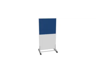 scheidingswand,HxB 1545x800mm,Bl-wit,BN6016-blauw - 2