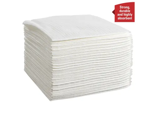 Poetsdoek WypAll X80 PowerClean 305x317mm 4x50vel wit 8388