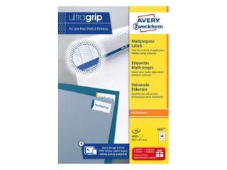 Etiket Avery Zweckform 3657 48.5x25.4mm wit 4000stuks - 2