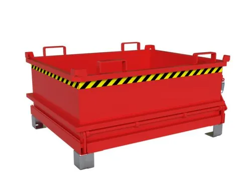 mini-bodemklepcontainer,HxLxB 625x1000x1200mm,0,37m³,inrijbeugel,staa