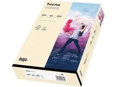 Inapa Tecno colors Gekleurd papier A4 Licht chamois 160 gram 250vel
