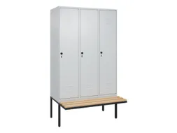 locker voor scheiding van kleding,HxBxD 2120x1200x815mm,3vak