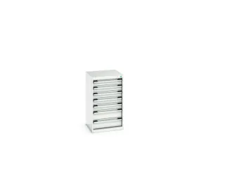 ladekast HxBxD 900x525x525mm 7laden romp RAL7035 front RAL7035 - 7