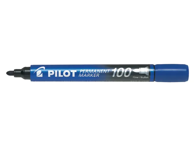 Marqueur PILOT 100 ogive Fin bleu boîte 15 + 5 gratuits