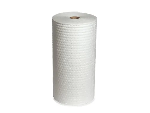 sorbent,rol,LxB 45mx760mm,opnamecapaciteit 211l/VE,vlies,wit