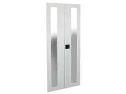 2openslaande deuren,v. reinigingsstation,HxBxD 1650x123x25mm