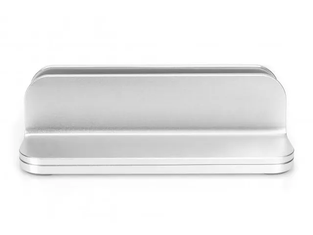 Verticale notebookstandaard aluminium zilver