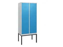 locker,HxBxD 1950x800x500mm,2vak,vak B 400mm,cil.-slot,voetonderstel