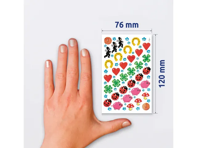 papieretiket Z-design Creative pakje a 3 vel geluksbrengers