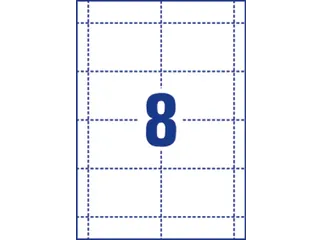 Badgekaart Avery L4728-20 60x90mm microperforatie 160 stuks - 3
