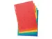 Tabbladen glanskarton 225g 5-delig A4 Assorti