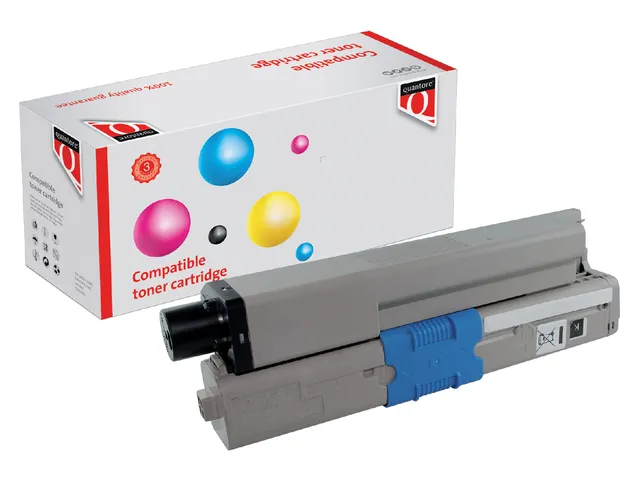 Tonercartridge Quantore alternatief tbv Oki 44469803 zwart